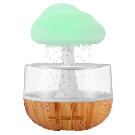 Raindrop cloud humidifier lamp diffuser