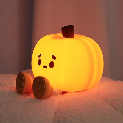 Silicone pumpkin night lamp